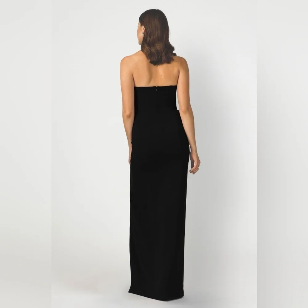 Jay Godfrey Sylvia Elegant Black Strapless Evening Gown